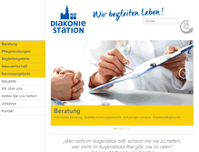 Tablet Screenshot of diakoniestation-heilbronn.de
